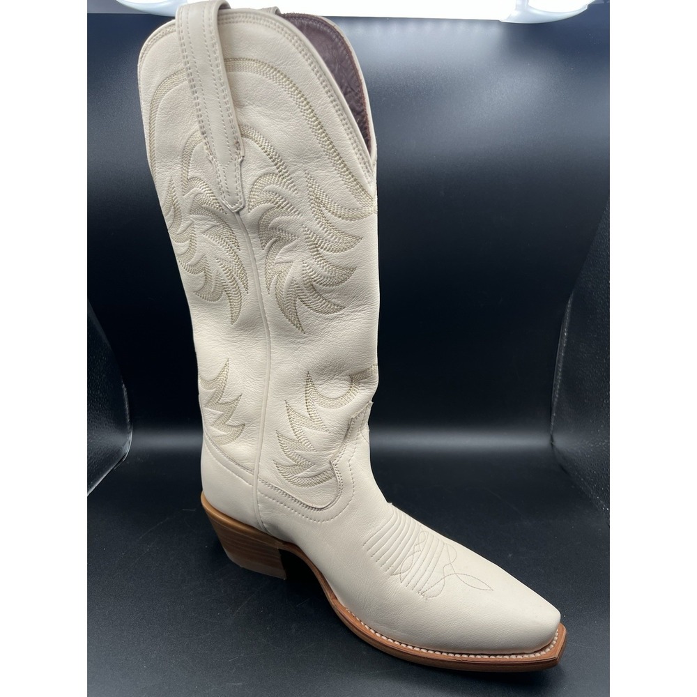 AMPUTEE LEFT BOOT ONLY Women's Tecovas The Annie Western Boots Bone Calfskin 8 B